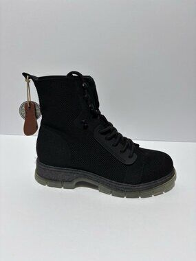 Mia Women’s Simon Black Lace-Up Combat Boots, Size 8 M